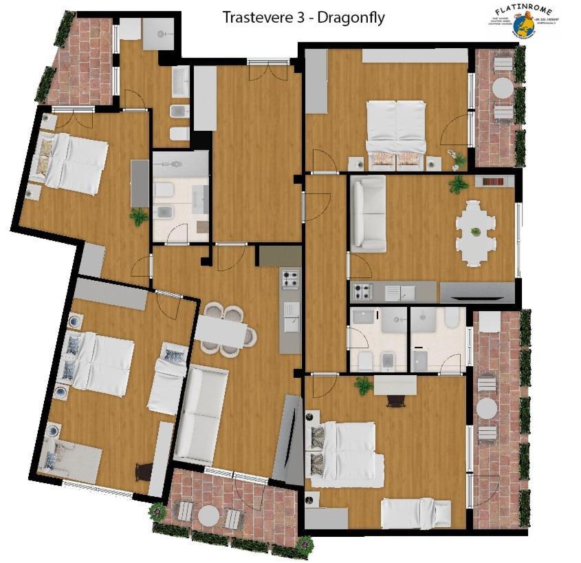 Trastevere 3 By Flatinrome Appartement *